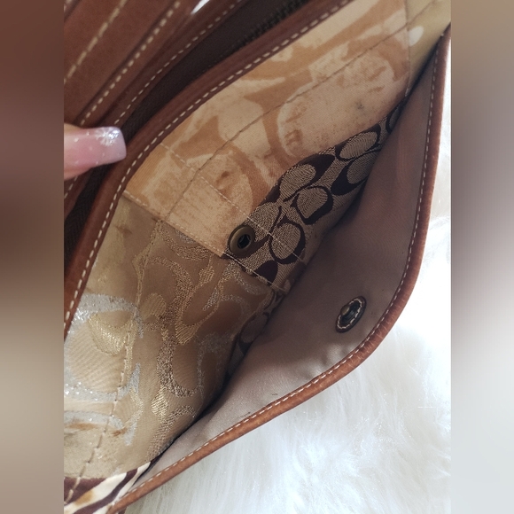 Vintage Multi Pattern Coach Patchwork Handbag Purse - Picture 4 of 13